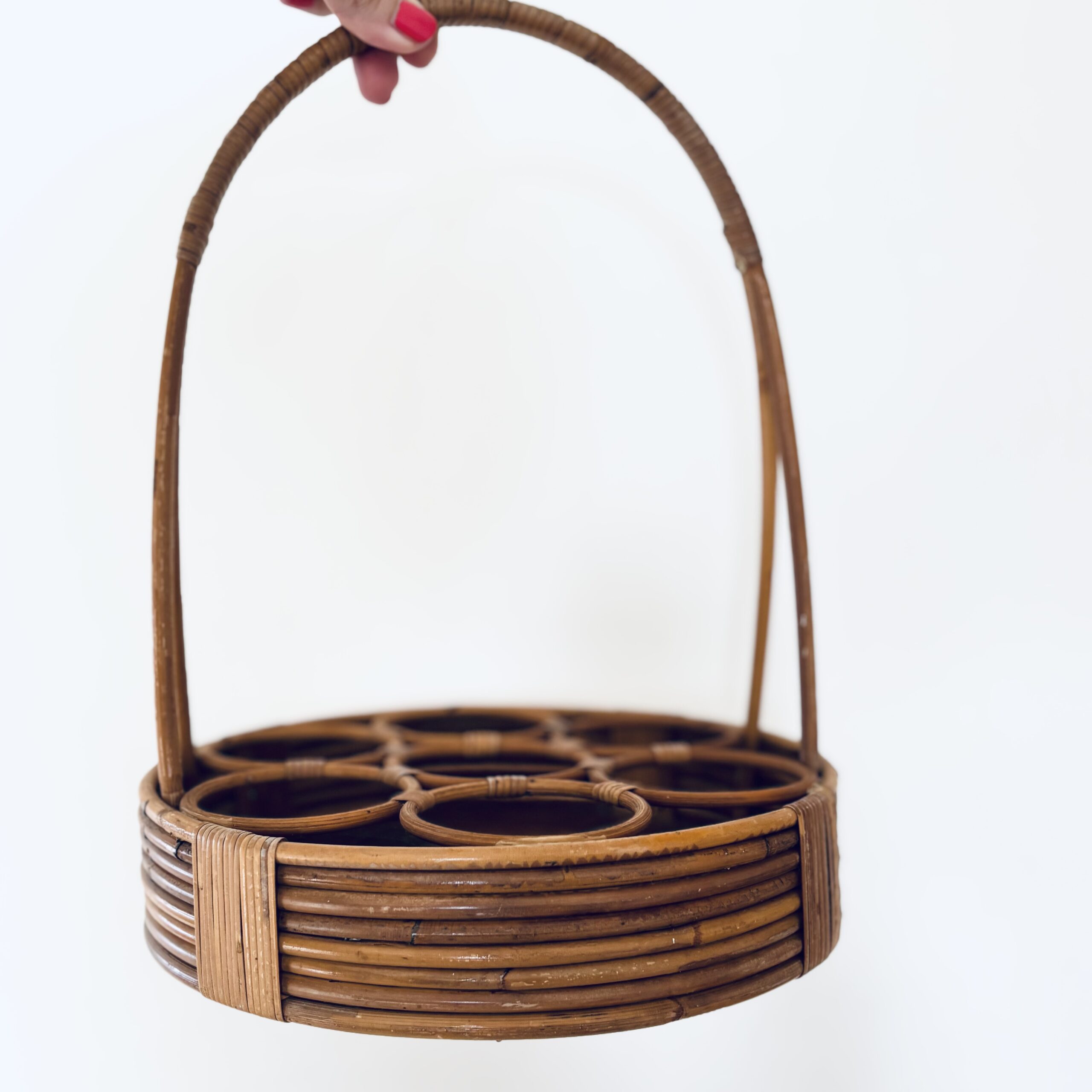 Gammeldags flaskeholder kurv - Retro ByGuldbrandt